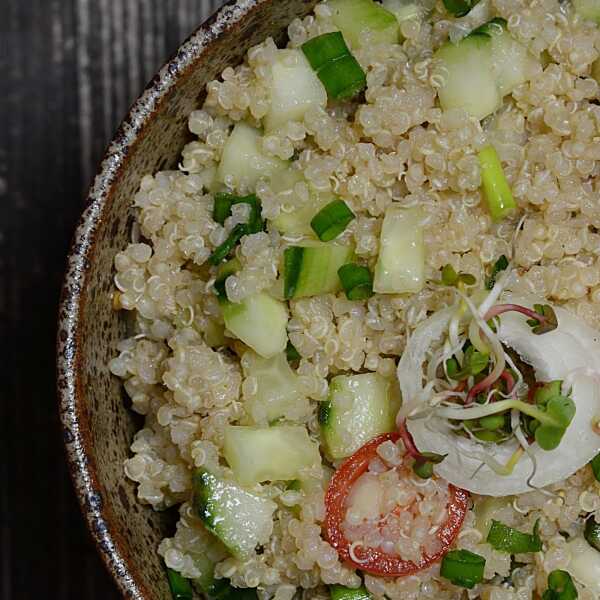 Komosa z warzywami, czyli tabbouleh po mojemu