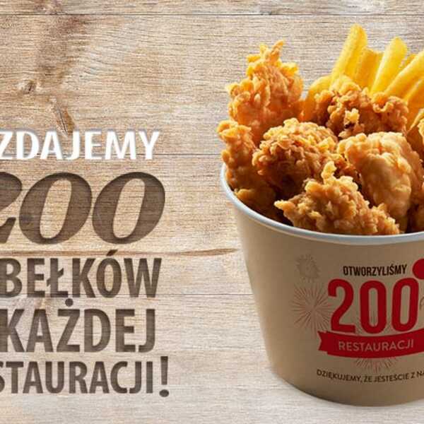 Darmowe kubełki do wzięcia w restauracji KFC