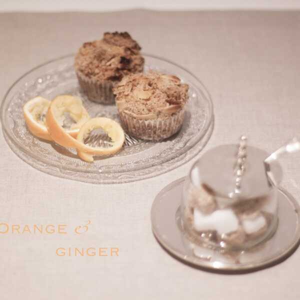 BAKING :: Orange & ginger muffins with cinnamon top