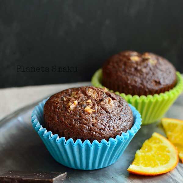 Muffiny czekoladowo-pomarańczowe