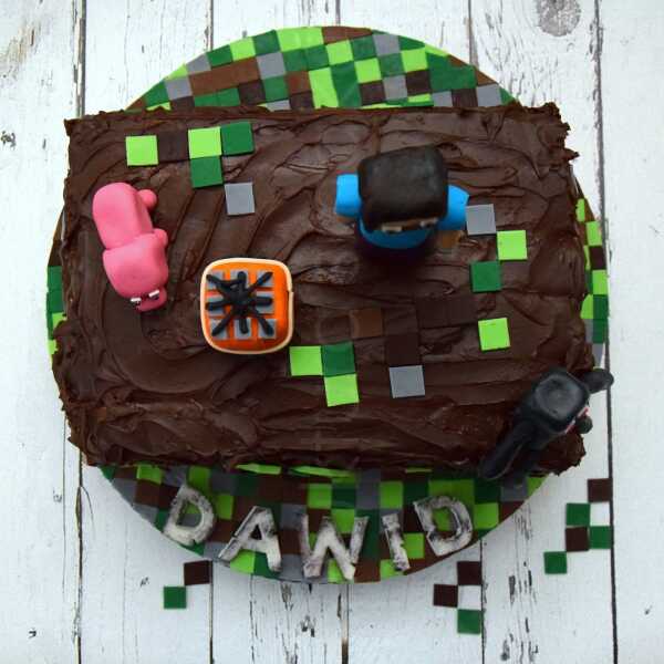 Tort urodzinowy z serii 'Minecraft' cz. 2
