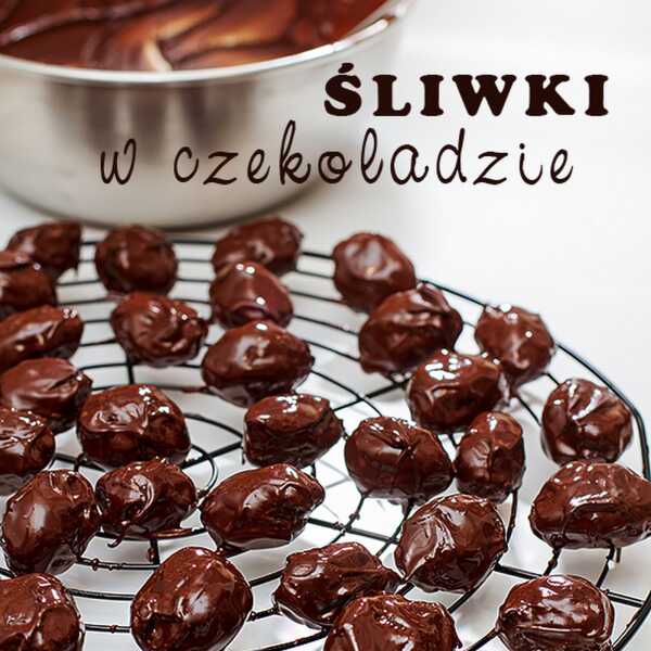 Podchmielone śliwki w czekoladzie