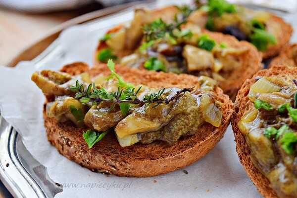 Bruschetta z grzybami – szybka przekąska