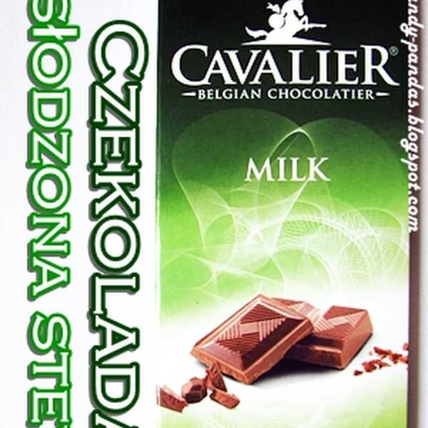 Belgijska czekolada mleczna słodzona stewią - Cavalier