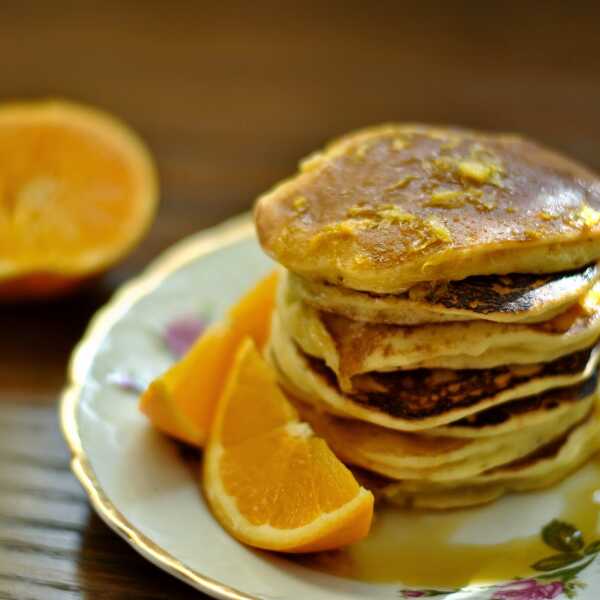 Pomarańczowe pancakes