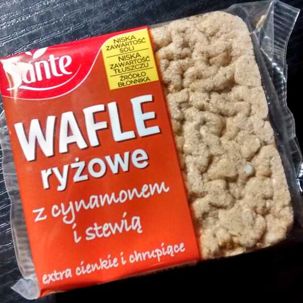 Wafle ryżowe z cynamonem i stewią, Sante