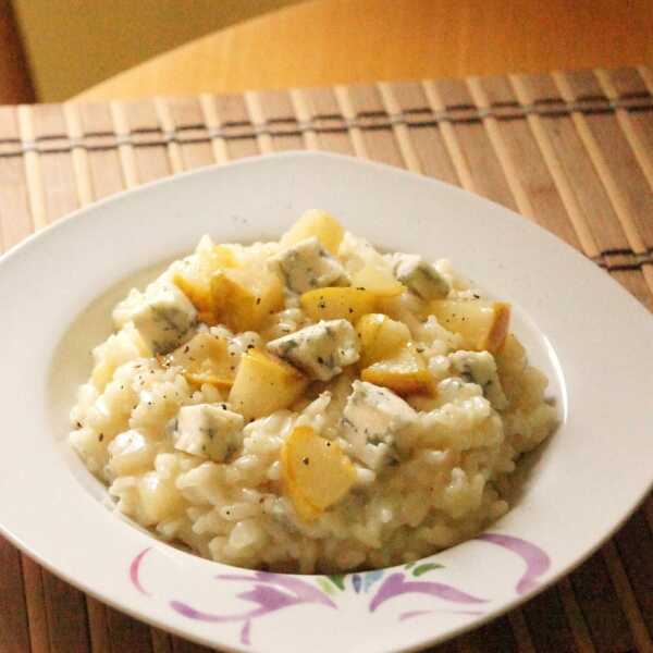 Risotto z gruszką i gorgonzolą