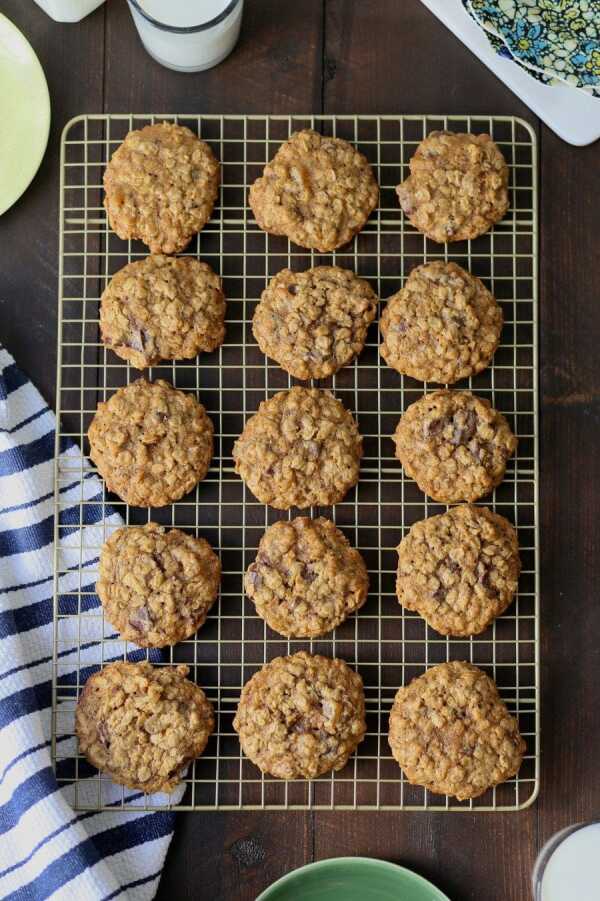 Classic Chewy Oatmeal Chocolate Chunk and Ginger Cookies