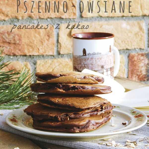 Pszenno-owsiane pancakes z kakao