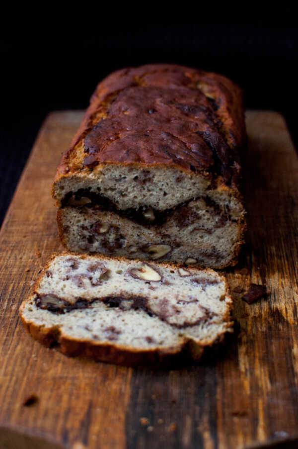 Bezglutenowy chlebek bananowy z czekoladą (z mąki jaglanej)