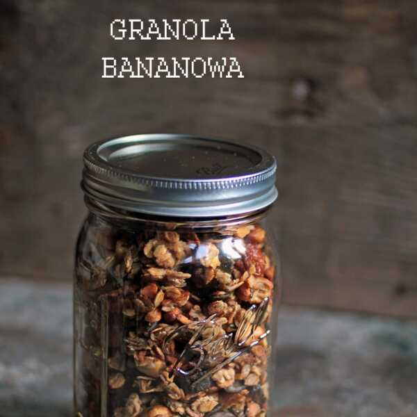 Granola słodzona bananami.