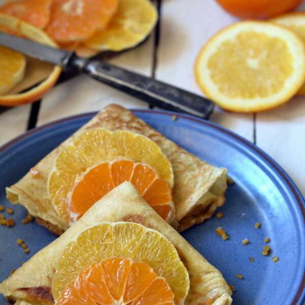 Naleśniki z serem i pomarańczą