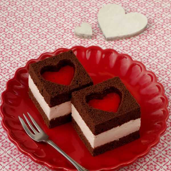 Ciasto czerwone serce