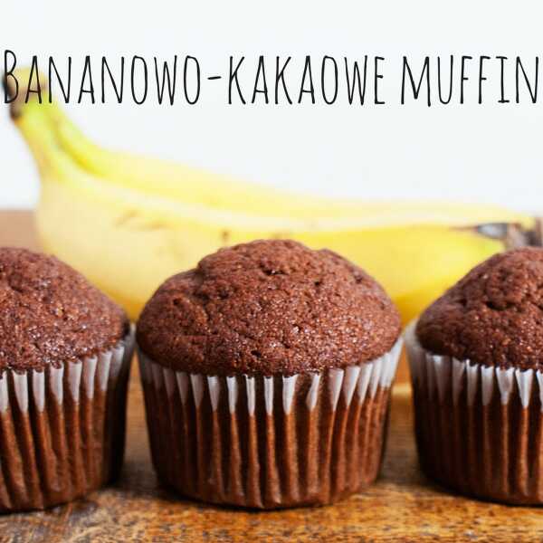 Bananowo-kakaowe muffiny