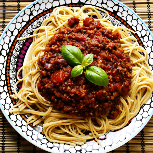 Wegańskie Spaghetti Bolognese