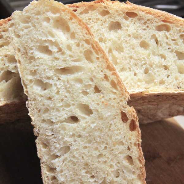 Chleb domowy z garnka-bez wyrabiania