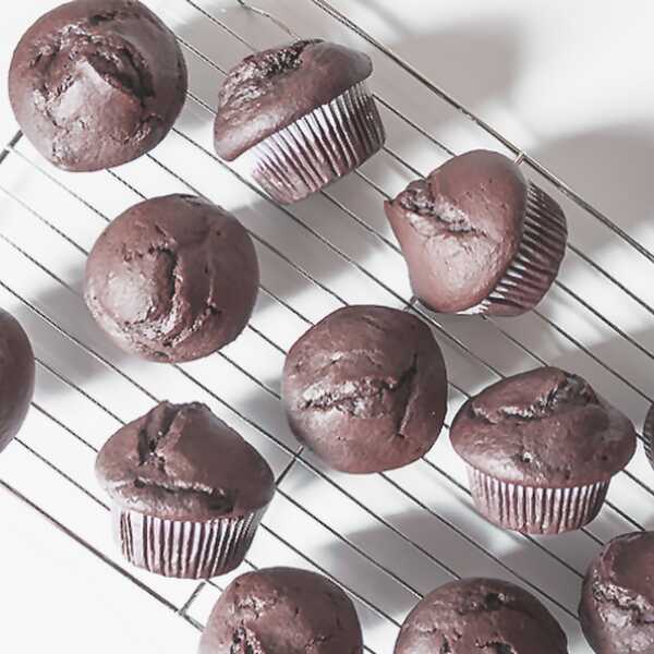 Muffiny czekoladowo-bananowe na weekend:)