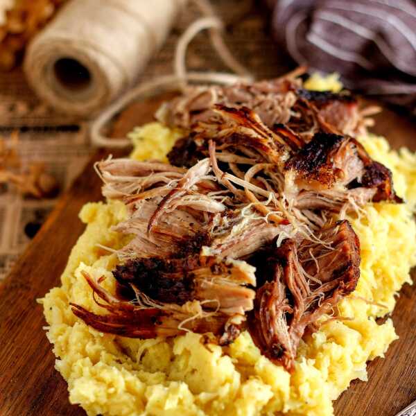 Pulled pork i panczkraut