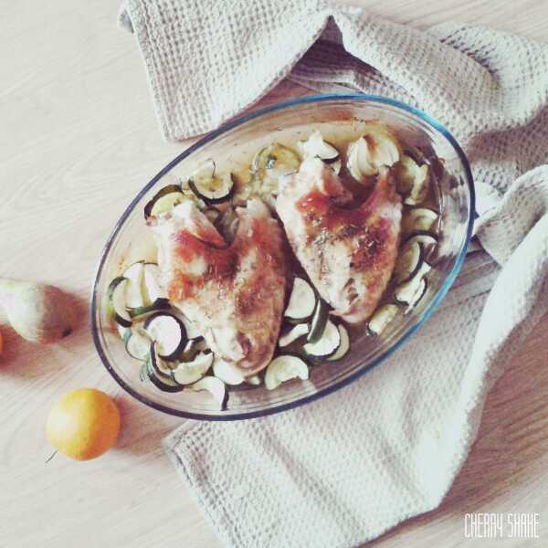 Zdrowe mięso – skrzydełka indyka z cukinią/Healthy meat – turkey wings with zucchini