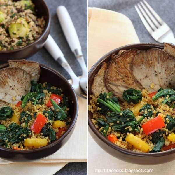 Komosa (quinoa) z warzywami na dwa sposoby