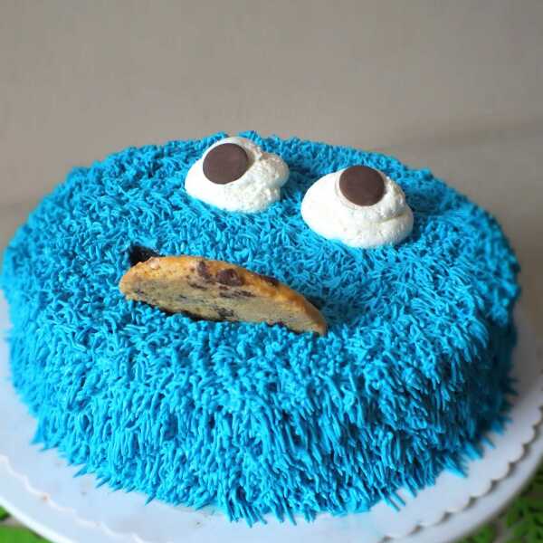 Tort Ciasteczkowy Potwór (Cookie Monster)