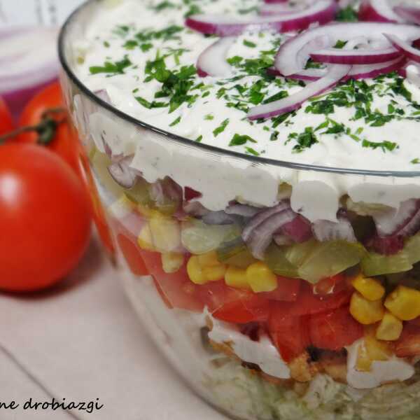 Sałatka gyros warstwowa / Layered salad 