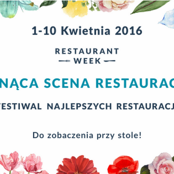 Wiosenna edycja Restaurant Week 2016 - z wizytą w ON/OFF w Gdyni