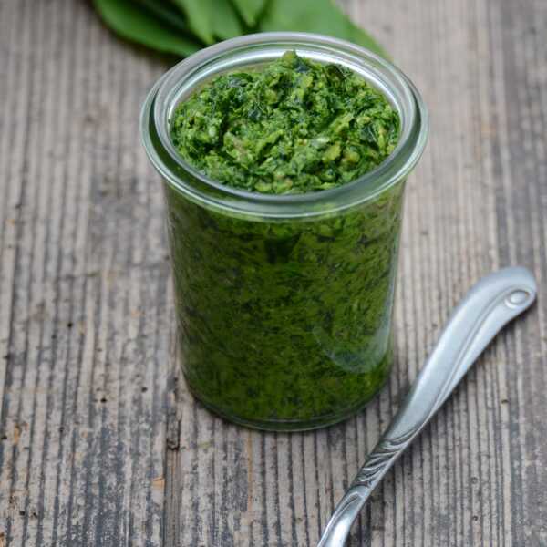 Pesto z czosnku niedźwiedziego