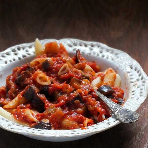 Makaron z bakłażanem - pasta alla norma