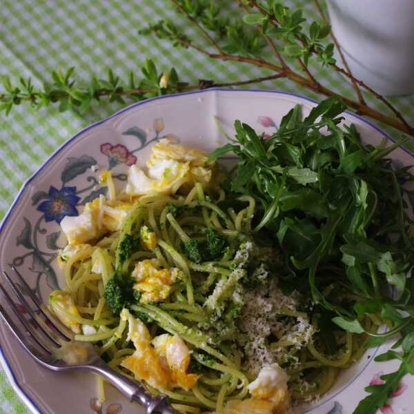 Pesto z czosnku niedźwiedziego do makaronu