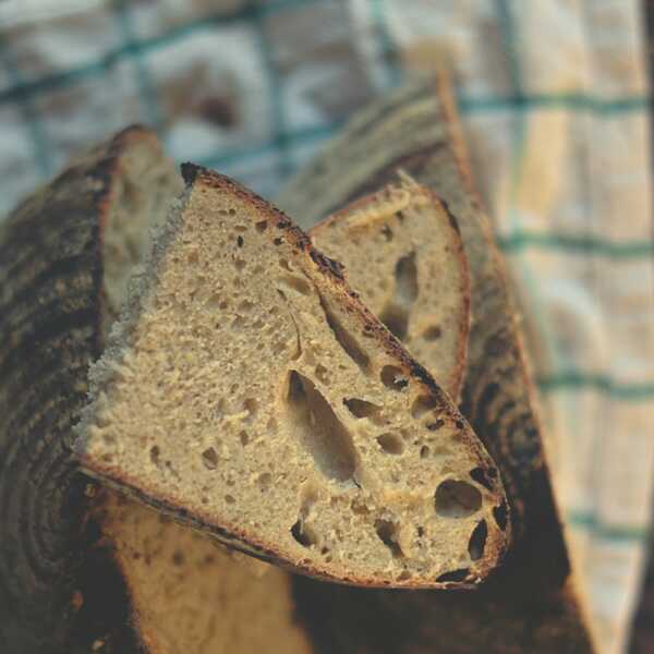 Chleb na zakwasie z mąką z pszenicy durum