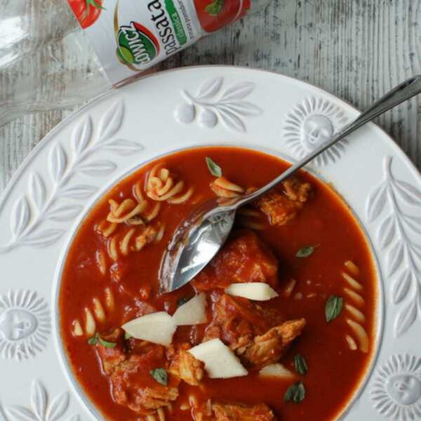 Pomidorowa – krem na żeberkach z Parmigiano Reggiano DOP