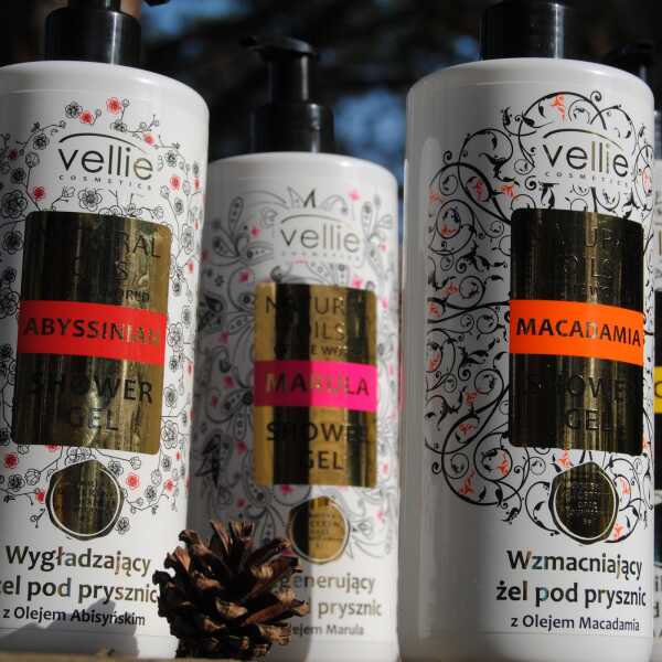 Naturalne oleje świata - żele pod prysznic z olejkami marki Vellie Cosmetics