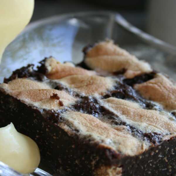 KOKOSOWE BROWNIE Z PIANKAMI (BEZGLUTENOWE)