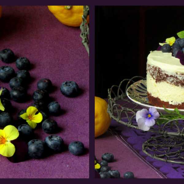 Sukienkowa pułapka i kakaowe ciasto z kremem cytrynowym, frużeliną jagodową i limoncello