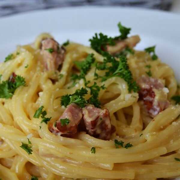 Spaghetti ala carbonade