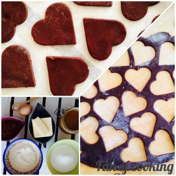 Kakaowe ciasteczka Walentynkowe