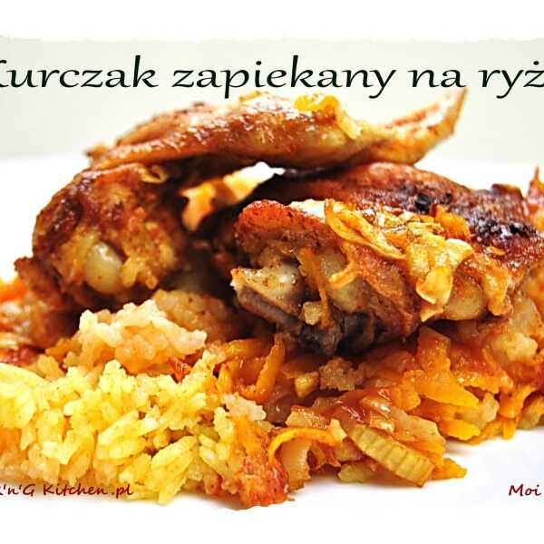 Kurczak zapiekany na ryżu