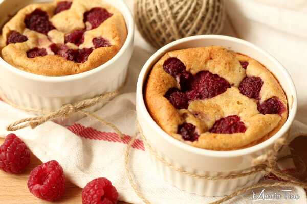 Clafoutis z malinami w wersji fit