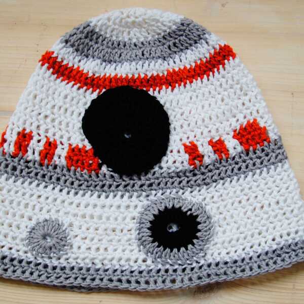 Czapeczka BB8 Star Wars na szydełku / BB8 crochet hat DIY