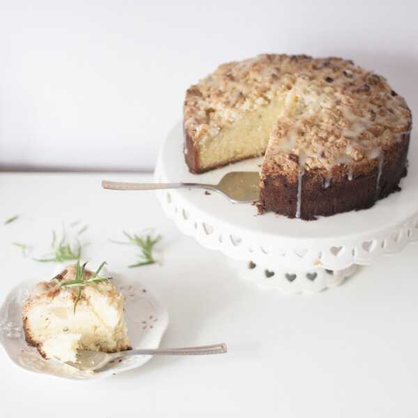 CUISINE :: Rosemary cake with pears and white chocolate