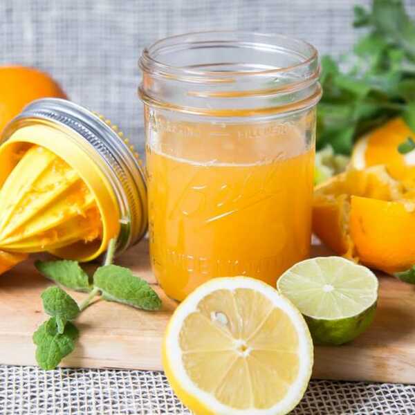 Pomarańcza + cytryna + limonka + mięta