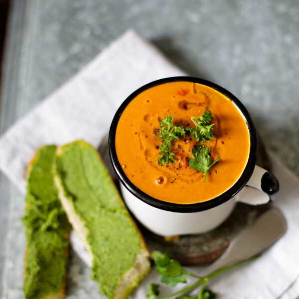 ZUPA Z PIECZONYCH POMIDORÓW - ROASTED TOMATO SOUP