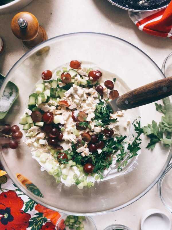 Grape and Herb Chicken Salad