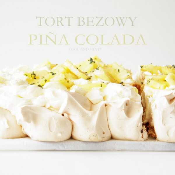 BEZOWY TORT PIÑA COLADA