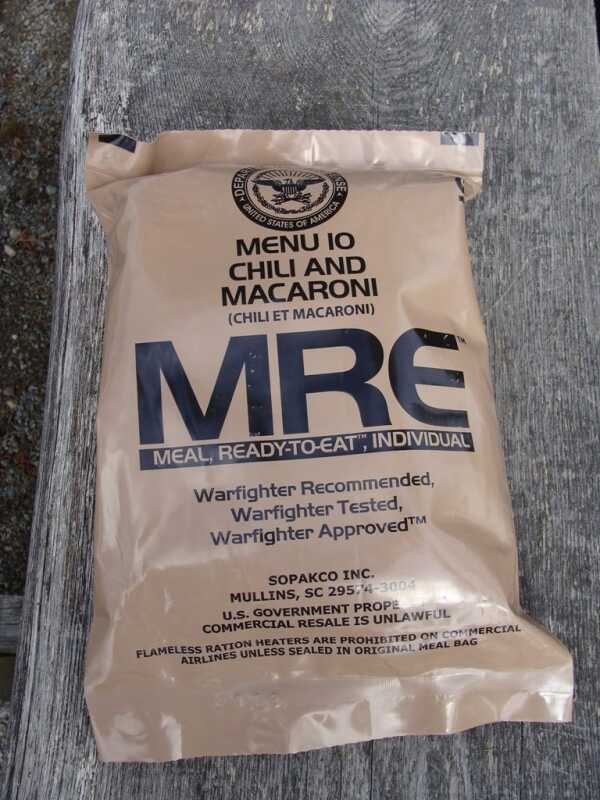 Racja Armii USA Menu 10 – chili and macaroni