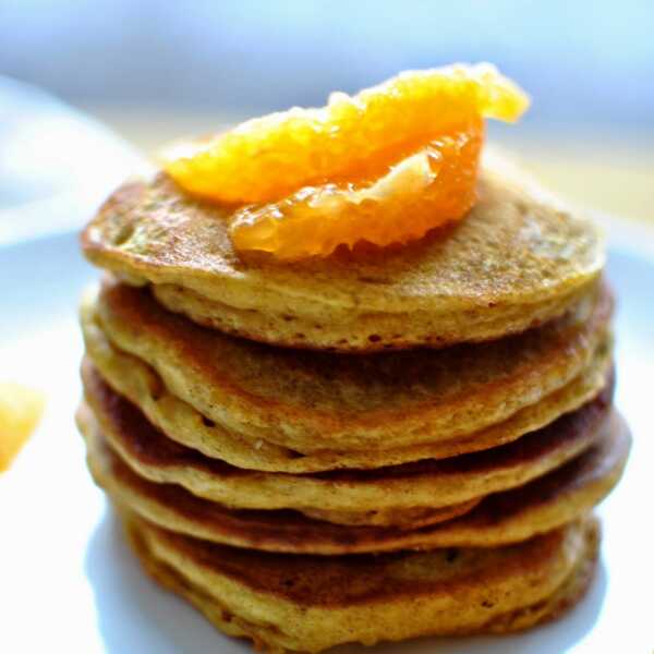 Dyniowe pancakes z pomarańczą