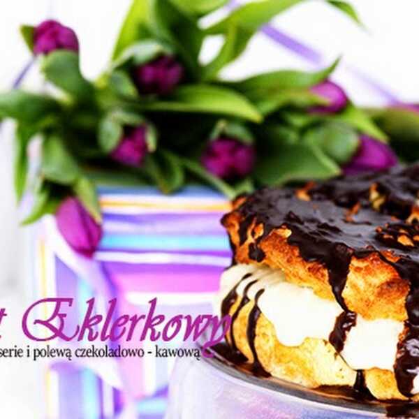 Orkiszowy tort eklerkowy (pieczony) z paleo pattisseri