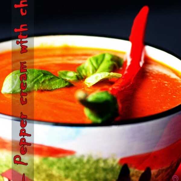 Krem pomidorowo - paprykowy z chili