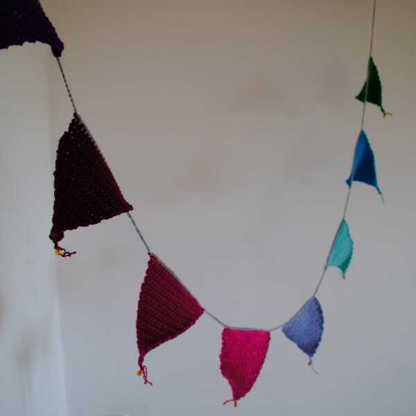 Girlanda szydełkowa z dzwoneczkami / crochet jingle bell garland DIY